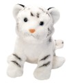 Pluszowa maskotka małego młodego białego tygrysa marki Wild Republic o wysokości 30 cm w ciemne paski