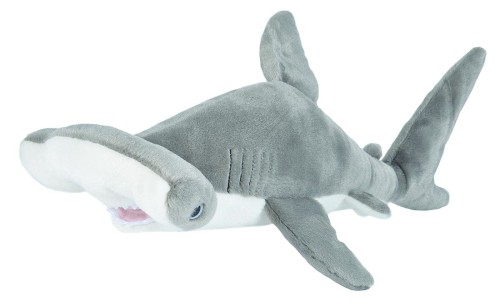 Maskotka rekin młot 55 cm marki Wild Republic – duży pluszowy rekin z charakterystyczną płaską głową w kształcie młota