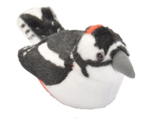 Dzięcioł duży maskotka ptak z głosem 14cm Wild Republic