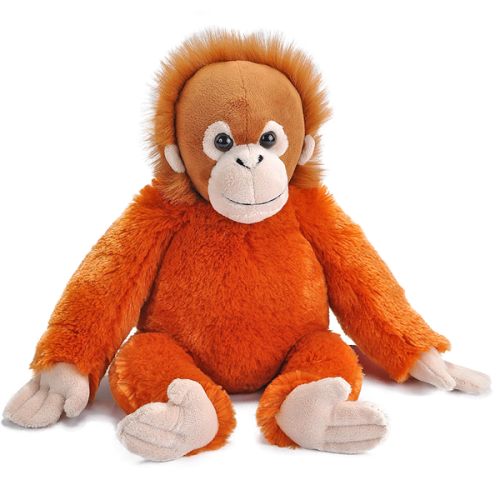 Maskotka młody orangutan 30 cm marki Wild Republic – pluszowa egzotyczna małpka z puszystym rudym futerkiem i długimi łapkami