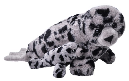 Maskotka pluszowa foka pospolita mama z dzieckiem Wild Republic 38 cm