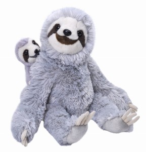 Maskotka pluszowa Leniwiec Mama i Dziecko Wild Republic 38 cm