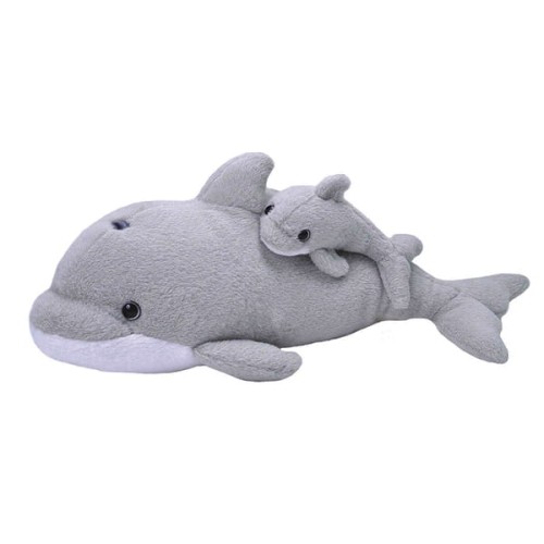 Maskotka pluszowa delfin mama z dzieckiem Wild Republic 38 cm