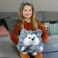 Poduszka maskotka 3w1 pies husky pluszowy Noxxiez ogrzewacz do rąk dla dzieci