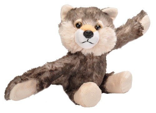 Szary wilk 20 cm maskotka-bransoletka – Wild Republic Huggers