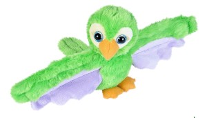 Papuga zielona 20 cm maskotka-bransoletka – Wild Republic Huggers