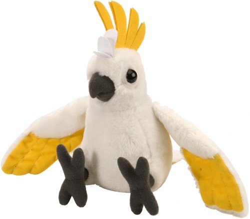Biało-żółta kakadu papuga 20 cm maskotka - Wild Republic mini