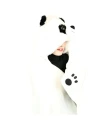 Panda kocyk z kapturkiem dla dzieci polarowy Noxxiez