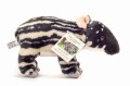 Pluszowy młody tapir 24cm w jasne paski i kropki maskotka premium Hermann Teddy Collection bokiem