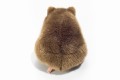 Szaro-brązowy pluszowy wombat 26cm o puszystej sylwetce maskotka premium Hermann Teddy Collection od tyłu