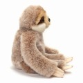 Jasnobrązowy pluszowy leniwiec 22cm z jasnym pyszczkiem maskotka premium Hermann Teddy Collection bokiem