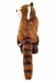 Rudobrązowa pluszowa pandka ruda 30cm z pasiastym ogonem maskotka premium Hermann Teddy Collection od tyłu