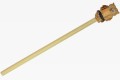 Drewniany ołówek Cornelissen o długości 17 cm ze zdejmowaną kolorową rzeźbioną figurką sowy