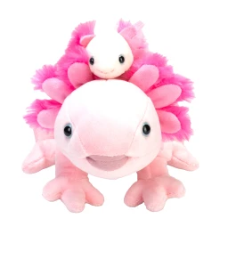 Mom and Baby Axolotl - Wild Republic - aksolotl maskotka pluszowa