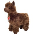 Brązowa pluszowa alpaka 24cm o puszystym wełnistym futerku maskotka premium Hermann Teddy Collection
