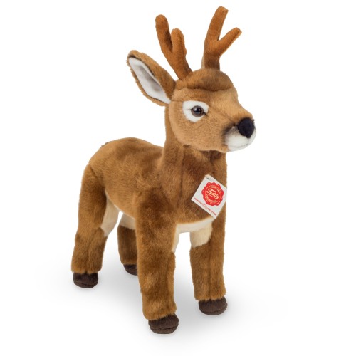 Rudobrązowy pluszowy kozioł sarny 30cm z małym porożem maskotka premium Hermann Teddy Collection