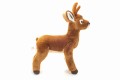 Rudobrązowy pluszowy kozioł sarny 30cm z małym porożem maskotka premium Hermann Teddy Collection bokiem