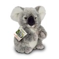 Szara pluszowa koala 21 cm z puszystymi białymi uszami maskotka premium Hermann Teddy Collection