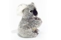 Bezpieczny pluszak koala z czarnym dużym noskiem i błyszczącymi oczkami zabawka