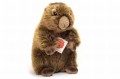 Brązowy pluszowy świstak 20cm w pozycji siedzącej maskotka premium Hermann Teddy Collection