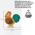 Drewniane figurki zwierząt wiejskich Le Toy Van – wymiary figurek