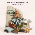 Drewniane dinozaury Le Toy Van – układanie w wieżę