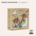 Drewniane figurki dinozaurów Le Toy Van – opakowanie tekturowe