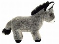 Szary pluszowy osioł 27cm z czarną grzywą maskotka premium Hermann Teddy Collection