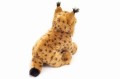 Cętkowany pluszowy ryś 26cm z pędzelkami na uszach maskotka premium Hermann Teddy Collection od tyłu