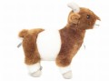 Brązowo-biała łaciata pluszowa koza 22cm z małymi rogami maskotka premium Hermann Teddy Collection