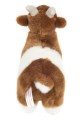 Brązowo-biała łaciata pluszowa koza 22cm z małymi rogami maskotka premium Hermann Teddy Collection od tyłu