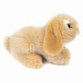 Jasnobeżowy pluszowy królik mini lop 18cm z oklapniętymi uszami maskotka premium Hermann Teddy Collection
