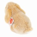 Maskotka królika baranka z miękkiego beżowego pluszu siedzący luksusowy pluszak Teddy Hermann od tyłu