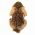 Brązowy pluszowy królik mini lop 18cm z oklapniętymi uszami maskotka premium Hermann Teddy Collection od tyłu