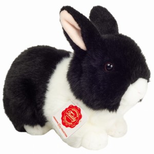 Bunny black-white - Hermann Teddy Collection - królik 23 cm, maskotka pluszowa