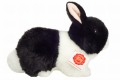 Czarno-biały pluszowy królik 23cm z długimi uszami maskotka premium Hermann Teddy Collection