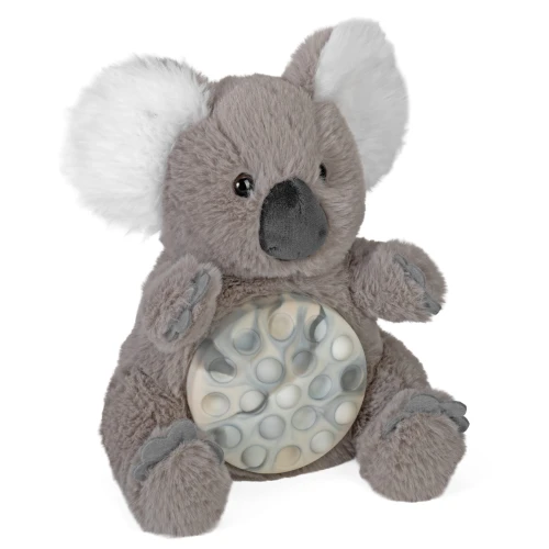 Szary koala 19 cm Wild Republic Poppykins (0+), miękka maskotka z silikonowym brzuszkiem z klikającymi bąbelkami
