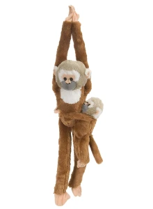 Hanging-Baby Squirrel Monkey - Wild Republic - sajmiri 50 cm, maskotka wisząca