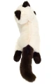 Kremowy pluszowy kot birmański 36cm z ciemnymi uszkami maskotka premium Hermann Teddy Collection od tyłu