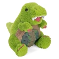 Zielony T-rex tyranozaur 19 cm Wild Republic Poppykins miękka maskotka z silikonowym brzuszkiem z klikającymi bąbelkami